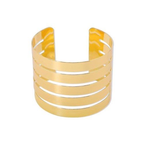 occidental style fashion exaggerating surface width hollow geometry bangle  personality wind opening