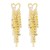 E personality brief fashion love earrings  tassel Rhinestone wind samll Earring woman