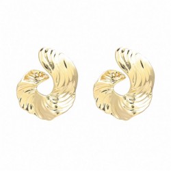  Alloy earrings occidental style Earring woman exaggerating Metal wind flowers..