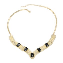  occidental style necklace exaggerating Alloy diamond lady clavicle chain swea..