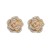 occidental style exaggerating earrings Rhinestone flowers Earring lady banquet bride ear studearrings