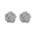 occidental style exaggerating earrings Rhinestone flowers Earring lady banquet bride ear studearrings