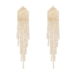 bronze embed zircon earrings occidental style banquet Earring woman super claw..