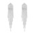 bronze embed zircon earrings occidental style banquet Earring woman super claw chain long style triangle tassel 