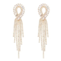 bronze embed zircon earrings occidental style banquet Earring woman super claw..
