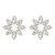super claw chain flowers earrings occidental style exaggerating Earring woman trend glass diamond colorful di