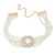 multilayer imitate Pearl necklace occidental style exaggerating lady glass diamond flowers pendant clavicle chain