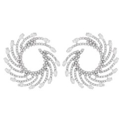 UR creative exaggerating big earrings woman personality brief retro fashion al..