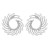 UR creative exaggerating big earrings woman personality brief retro fashion all-Purpose ear stud