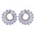 UR creative exaggerating big earrings woman personality brief retro fashion all-Purpose ear stud
