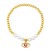  enamel eyes pendant bracelet bronzek gold beadsbrm