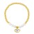  enamel eyes pendant bracelet bronzek gold beadsbrm
