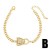 occidental style exaggerating punk leopard bracelet samll embed zircon gilded braceletbrm
