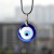  eyes pendant necklace woman all-Purpose personality blue eyes necklace
