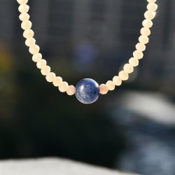 occidental style fashion color crystal beads necklace woman all-Purpose samll ..