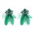 personality ethnic style Alloy flowers earrings woman temperament all-Purpose drop glass diamond silver Earring
