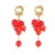 occidental style exaggerating multilayer resin earrings woman Bohemian style samll high