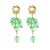 occidental style exaggerating multilayer resin earrings woman Bohemian style samll high