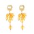 occidental style exaggerating multilayer resin earrings woman Bohemian style samll high