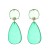 occidental style retro temperament Alloy transparent resin earrings geometry Round drop Double layer ear stud