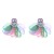 occidental style wind flowers earrings Alloy colorful diamond flowers ear stud fashion temperament high Earring