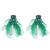 occidental style wind flowers earrings Alloy colorful diamond flowers ear stud fashion temperament high Earring