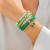 occidental style gift more clover Word bangle brief color beadsracelet bracelet