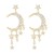 E occidental style fashion creative Moon star fashion earring  exaggerating long style tassel geometry earrings 