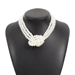 occidental style samll wind splice Pearl chain woman  elegant retro multilayer..