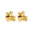 E occidental style brief wind bronze color retention surface earrings  Irregular personality wind high earring