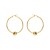 E occidental styleI wind stainless steel love circle earrings  samll gold color retention personality fashion ge