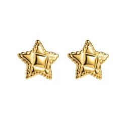 E stainless steel Five-pointed star ear stud  retroI wind brief square three-d..