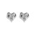 E brief stainless steel love romantic ear stud  Peach heart pattern color retentionI wind earrings woman