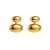 E brief wind stainless steel ear stud  geometry samll Oval splice earrings woman