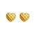 E retro brief bronze love earrings  geometry personality samll all-Purpose ear stud woman