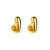 E retro brief bronze love earrings  geometry personality samll all-Purpose ear stud woman