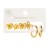 E stainless steel samll fashion ear stud  crown butterfly pellet Metal wind earrings set