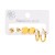 E stainless steel samll fashion ear stud  crown butterfly pellet Metal wind earrings set