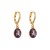 E bronze samll Oval buckle  color enamel Rhinestone personality fashion earrings