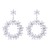 occidental style geometry Alloy cirque earrings fashion personality temperament luxurious Earring fully-jewel