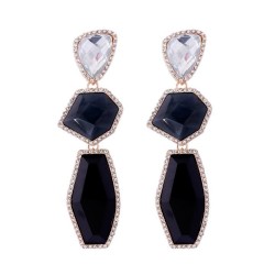  fashion personality wind Alloy geometry Acrylic ornament earrings brief head ..