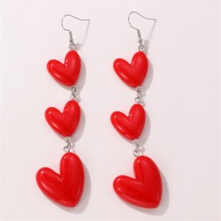 E occidental style woman long style love big earrings fashion