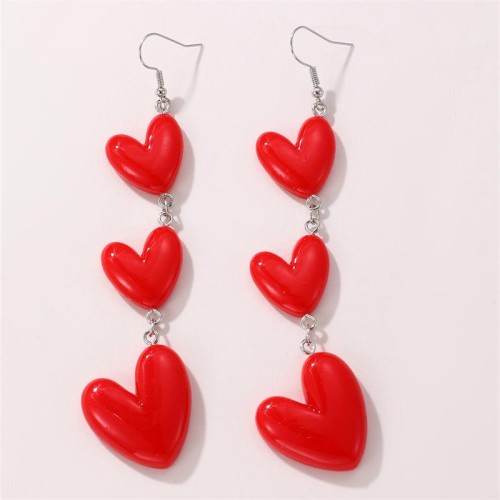 E occidental style woman long style love big earrings fashion