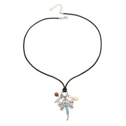 emu necklace brief embed turquoise pendant retro necklace Shells pendant