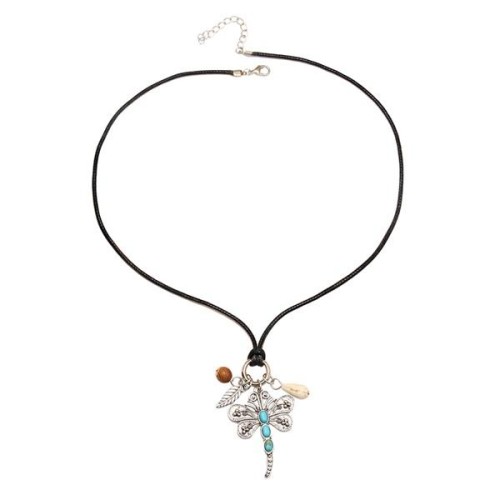emu necklace brief embed turquoise pendant retro necklace Shells pendant