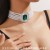  occidental style exaggerating multilayer imitate Pearl color diamond square big cr