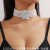  occidental style exaggerating multilayer imitate Pearl color diamond square big cr