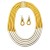 occidental style exaggerating multilayer weave necklace earrings set handmade surround long style buckle shawl ch