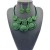 heart-shaped diamond pendant aluminum handmade necklace earrings occidental style exaggerating chainnecklace