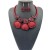heart-shaped diamond pendant aluminum handmade necklace earrings occidental style exaggerating chainnecklace